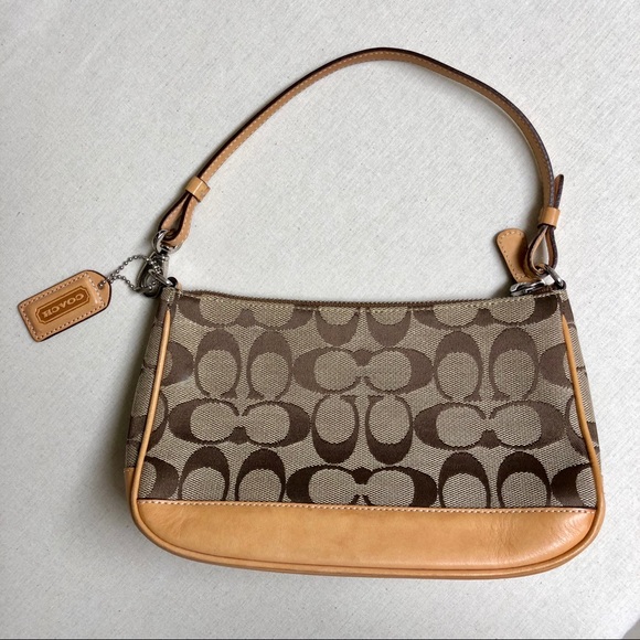 coach monogram baguette bag
